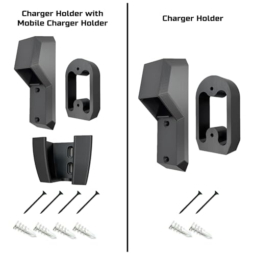 Chargeifier Tesla Charging Cable Organizer with Latch use w/Model S Model 3 Model X Model Y w/Mobile Connector Bracket-Automotive Accessories (Charger and Mobile Connector Holder)