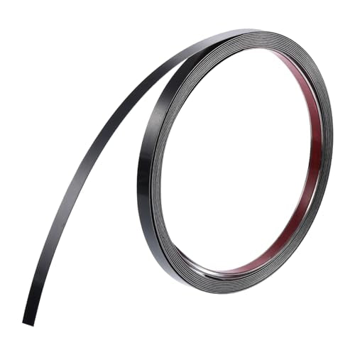 uxcell Wall Trim Molding, Stainless Steel Peel and Stick (Mirror-Like Finish), for Ceiling, Mirror Frame 16.4Ft x 0.4in，Black - color: Black, size: 16.4 ft x 0.4 in
