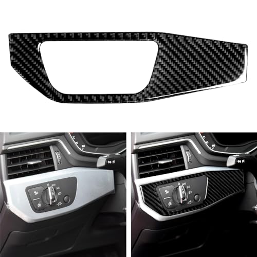 NVCNX Real Carbon Fiber Compatible with Audi B9 A4 S4 2017-2025 / A5 S5 RS5 2018-2025 2019 2020 2021 2022 2023 2024 Dash Dashboard Driver Side Panel Trim Cover Sticker Decal Interior Accessories 1PC - color: Dash Driver Side Panel Trim