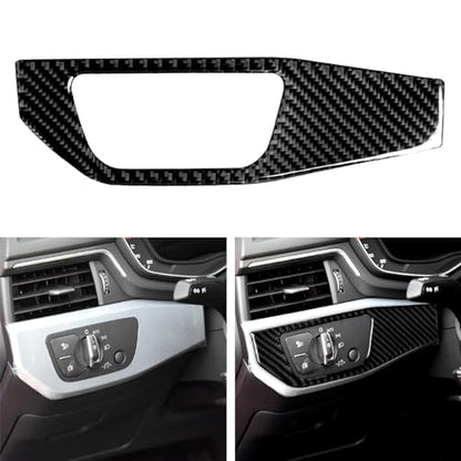 NVCNX Real Carbon Fiber Compatible with Audi B9 A4 S4 2017-2025 / A5 S5 RS5 2018-2025 2019 2020 2021 2022 2023 2024 Dash Dashboard Driver Side Panel Trim Cover Sticker Decal Interior Accessories 1PC - color: Dash Driver Side Panel Trim