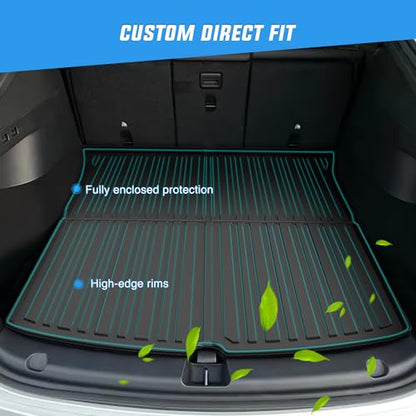 Nilight Cargo Mats for Tesla Model Y 5 Seat 2020 2021 2022 2023 2024 2025 All Weather Protection Heavy Duty Cargo Liners - color: 2020-2025 Model Y 5 Seat Cargo Mat