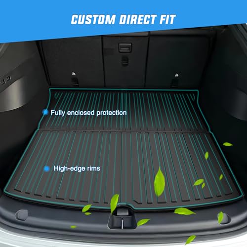 Nilight Cargo Mats for Tesla Model Y 5 Seat 2020 2021 2022 2023 2024 2025 All Weather Protection Heavy Duty Cargo Liners - color: 2020-2025 Tesla Model Y 5 Seat Cargo Mat