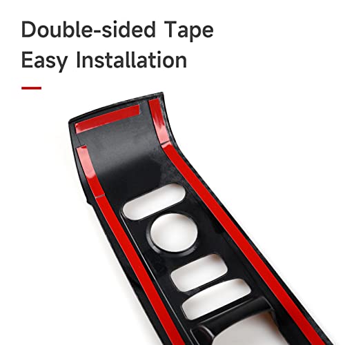 Car Window Lift Control Switch Decals for 2022 2023 2024 2025 Honda Civic 11th Gen Accessories ABS Carbon Fiber Interior Stickers - color: Window Lift Control