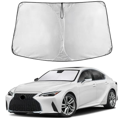 EcoNour Windshield Sunshade Compatible for Lexus IS 300, IS 350, IS 500, IS 250, IS 200T 2014-2024 2025 2026, Sun Visor for Front Window Sun Shade Cover, UV Heat Protector, Car Accessories - size: For Lexus IS 300-350 (2014-2026)