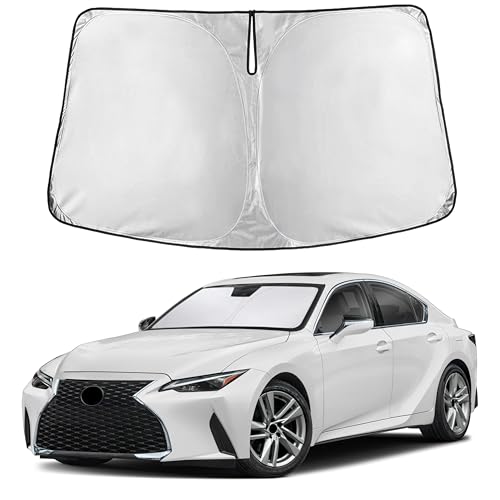EcoNour Windshield Sunshade Compatible for Lexus IS 300, IS 350, IS 500, IS 250, IS 200T 2014-2024 2025 2026, Sun Visor for Front Window Sun Shade Cover, UV Heat Protector, Car Accessories - size: For Lexus IS 300-350 (2014-2026)