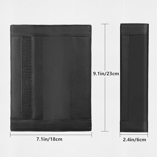SEG Direct Black Seat Belt Pads Pack of 2 - color: Black