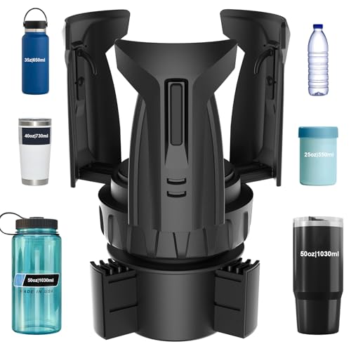 Car Cup Holder Expander, Cup Holder Extender Adapter with Expandable Arm and Adjustable Base, Compatible with Yeti Ramblers, Hydro Flasks, Stanley, Owala Most Coffee Mugs Bottles & Cups (CUP-B-1pack) - size: CUP-B-1pack