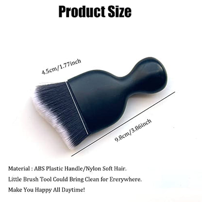 Car Interior Detailing Brush 1PC,Car Brushes for Detailing Interior,Soft Car Detailing Brush,Universal Car Brush Tool(Black+White) - color: Black+White
