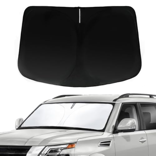 Windshield Sun Shade for Nissan Armada 2017-2024 Car Front Window Sunshade with 240T Sun Visor Protector Blocks UV Rays Heat Sun Shield Accessories - size: For Armada 2017-2024