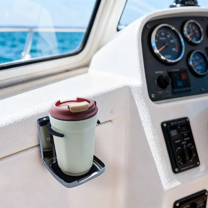 YANYUCB 304 Stainless Steel Adjustable Folding Cup Holders,Boat Drink Cup Holder,Folding Wall Car Desk Cup Holder for Trucks,RVs,Vans,Boats,Campers,Caravans(2 Pack) - style: Silver 2Pack