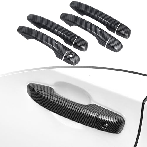 YINGTUU for Honda Accord 10th Gen 2018 2019 2020 2021 2022 Accessories Stickers Door Handle Cover Decals Carbon Fiber Pattern - color: Door Handle