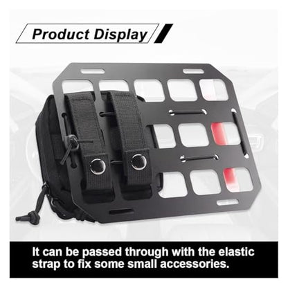 Vehicle Rigid MOLLE Panel, Headrest Organizer EDC Pouch Tool Holster, Tactical Gear Seat Back Rack Truck Equipment Mount Plate, Auto Interior Modular Storage Shelf Accessory (Headrest Panel) - size: Headrest Panel
