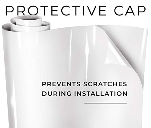 VViViD+ Ultra Gloss Premium Vinyl Car Wrap Film (1ft x 5ft, Gloss White) - color: Gloss White, size: 1ft x 5ft