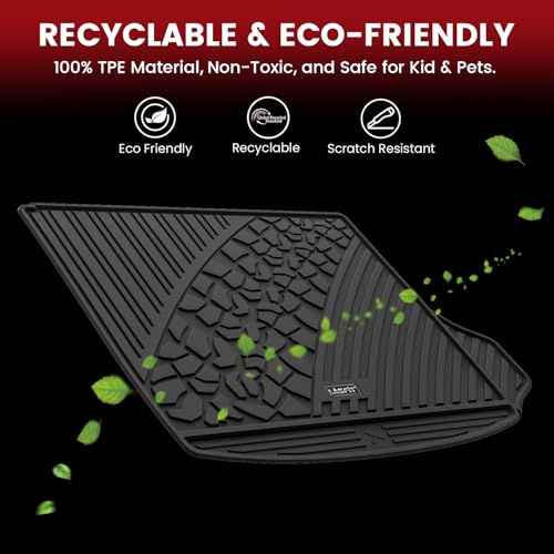 LASFIT Trunk Mat for Jeep Grand Cherokee WL 2022-2025 2026 5-Seat (Include 4xe, NOT for L) All Weather TPE Custom Fit Cargo Mat Trunk Liner Cargo Liner, Black - style: Grand Cherokee 5-Seat 2022-2026 Cargo Mat