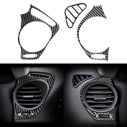 NVCNX Real Premium Carbon Fiber for Lexus IS250 is 250 IS350 2006-2013 / IS250C IS350C 2010-2015 Accessories Car Dash Dashboard Sides Defogger Air Vent Frame Cover Interior Trim Sticker Decal 3PCs - color: Dashboard Air Vent Kit