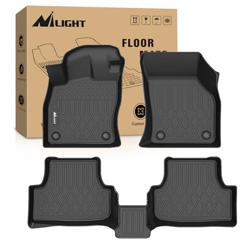 Nilight TPE Floor Mats for Volkswagen VW Golf Alltrack Golf GTI Golf R Golf Sportwagen MK7 2015 2016 2017 2018 2019 2020 2021, All Weather Custom Fit Heavy Duty Floor Liners - color: 2015-2021 Golf GTI R