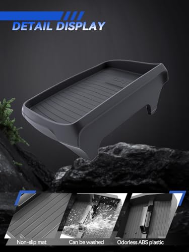 for Audi Q5 Dashboard Console Organizer 2021-2025 Audi Q5/Q5L/A5/S5 & 2020-2025 Audi A4L/A4/S4 Accessories Behind Screen Organizer Storage Box Console Dash Tray - size: for Audi A4 A4L S4