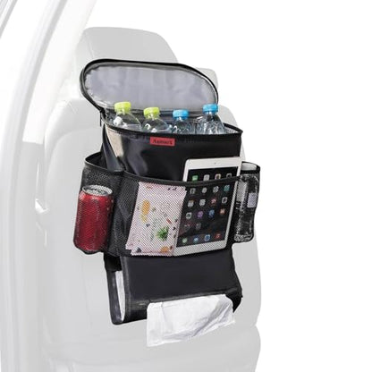 AUTOARK Car Seat Back Organizer and Cooler Set,Multi-Pocket Travel Storage Bag(Heat-Preservation and Waterproof),Bigger-Capacity,AK-054 - size: Bigger-Capacity