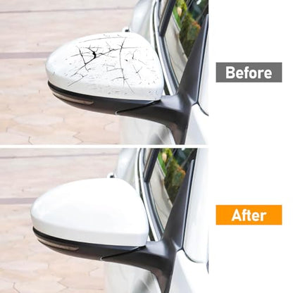 Moonlinks Compatible with Nissan Sentra 2020 2021 2022 2023 2024 Side Mirror Cover Replacement, Pure White Right Passenger Side Clip-on Mirror Cap for Sentra S/SR/SV/Sense/Advance/Exclusive - color: Right Pure White