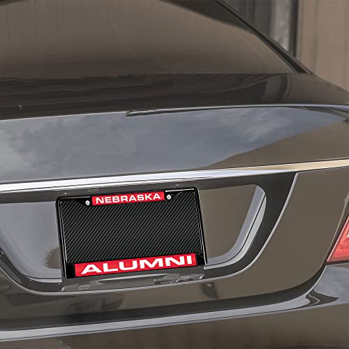 NCAA Rico Industries Black Laser Cut Chrome Frame 12" x 6" Black Laser Cut Chrome Frame - Car/Truck/SUV Automobile Accessory - color: Alumni
