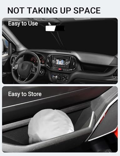 Proadsy 2026 Upgrade Windshield Sunshade Custom for 2014-2025 Dodge Ram ProMaster Reflective Heat Sun UV Protector Foldable Front Window Shade Prime Accessories - size: 2014-2025 Dodge Ram ProMaster