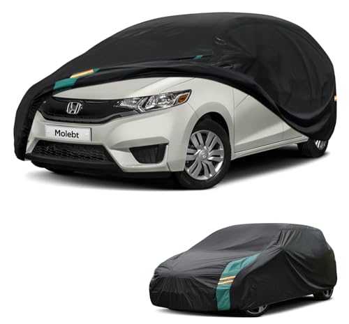 Hatchback Car Cover Waterproof All Weather for Automobiles, Universal Fit for Honda Fit, Ford Focus, Subaru Impreza, Toyota Matrix, VW Golf. Rain Winter Sun Protection. (Length: 164"-178") - size: 3 Fit Hatchback-length (164" to 178")