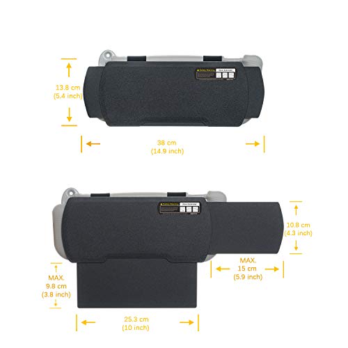 Car Visor Sunshade Extender, Window Shade, Anti-Glare Sun Blocker for Driver or Front Seat Passenger,1 Piece (Black) - color: black