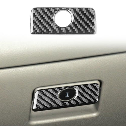 Carbon Fiber Copilot Storage Box Handle Cover Trim Compatible with Compatible with Toyota Camry 2007 2008 2009 2010 2011 Interior Accessory - color: Black 21