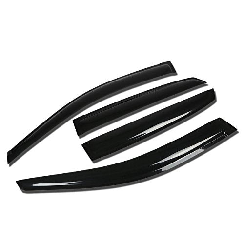 Auto Dynasty 4 Pcs Tape-on Window Vent Visor Deflector Rain Guard Compatible with 2004-2009 Lexus RX330 RX350, Tinted Smoke, Acrylic - size: 04-09 RX300 / RX350