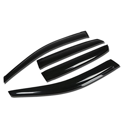 Auto Dynasty 4 Pcs Tape-on Window Vent Visor Deflector Rain Guard Compatible with 2004-2009 Lexus RX330 RX350, Tinted Smoke, Acrylic - size: 04-09 RX300 / RX350