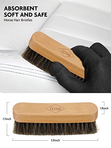 Fantasticlean 9PCS Car Interior Detailing Set, Microfiber Cloth & Applicator, Single-Head Detailing Brushes, Natural Bristles, Scratch-Free & Ultra-Soft for Seats Leather Care or Cleaning - size: IT-ACS01-NT