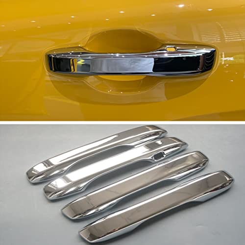 ZiWen Gloss Black Sport Door Handle Cover Trim for Honda Accord CR-V HR-V 2023-2026 Civic Integra 2022-2026 (with 2 Keyless Holes, Chrome) - color: Chrome