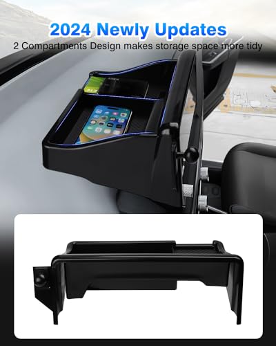 FIILINES Dash Organizer for Honda CR-V EX-L/Sport-L Hybrid 2023-2026 (Fit 9" Touch Screen), Center Console Dash Tray for CRV ABS Dash Storage Box Accessories Black