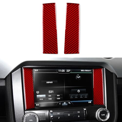 Car Gear Shift Knob Sticker Carbon Fiber Decal Interior Accessories for Ford Mustang 2015 2016 2017 2018 2019 2020 2021 2022 2023 - color: Gear Shift Knob