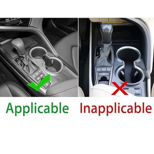 Durable Real Carbon Fiber Compatible with Toyota Camry 2018-2024 Accessories Car Gear Shift Control Anti-Scratch Panel Cover Interior Trim Sticker Decal Red - color: Gear Shift Panel