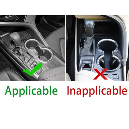 Durable Real Carbon Fiber Compatible with Toyota Camry 2018-2024 Accessories Car Gear Shift Control Anti-Scratch Panel Cover Interior Trim Sticker Decal Red - color: Gear Shift Panel