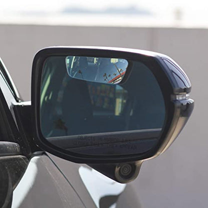 Safe View Wingman Blind Spot Mirrors – See More, Drive Safer – Real Convex Glass, Wide Angle Vision, Easy Peel & Stick, Durable Weatherproof Design - size: Wingman
