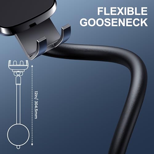 TICILFO Phone Holders for Your Car [Gooseneck Flexible] Phone Stand for Car Dashboard Windshield Automotive Accessories [Strong Suction Cup] Cell Phone Car Mount for All iPhone Android Smartphone - style: Gooseneck