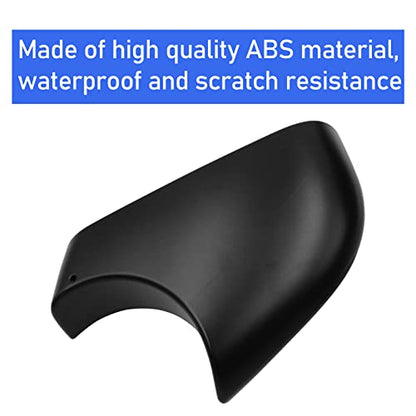 Jaronx Compatible with Tesla Model Y Mirror Bottom Cover 2018-2025, Right Passenger Side Rearview Mirror Lower Base Trim Base Cover Replacement for Tesla Model Y Accessories (Right) - size: Right Side Black, style: Model Y