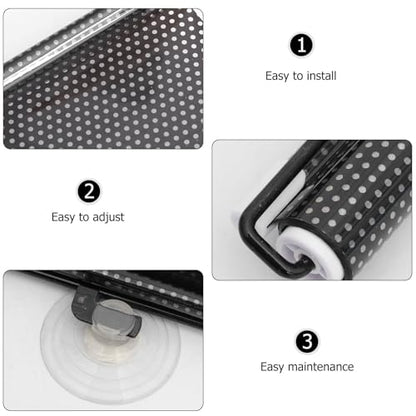 PATKAW (1 Pcs) Window Blinds, Blackout Shades No Drill, Suction Cup Temporary Roller Blind, Light Blocking Window Cover for Bedroom, Office, Nursery, Home Privacy, Travel, Rv and Car - size: Size 3