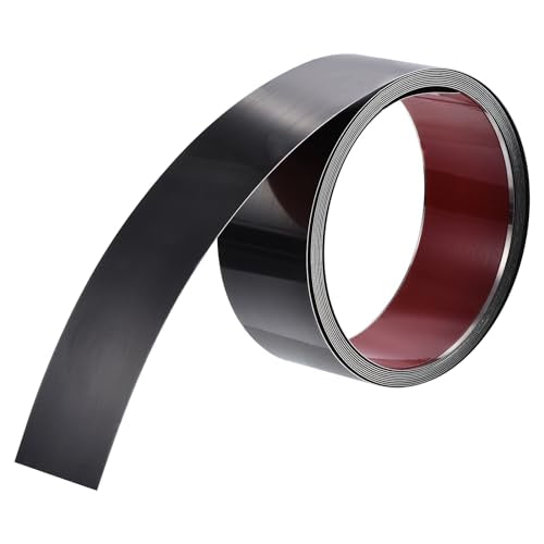 uxcell Wall Trim Molding, Stainless Steel Peel and Stick (Mirror-Like Finish), for Ceiling, Mirror Frame 16.4Ft x 2.4in，Black - color: Black, size: 16.4 ft x 2.4 in