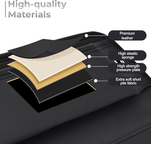 2026 2 Pack Car Seat Gap Filler Organizer, Universal Premium Leather Front Seat Side Organizer, Gap Filler for Car, Phone, Sunglasses, Keys, SUV Truck