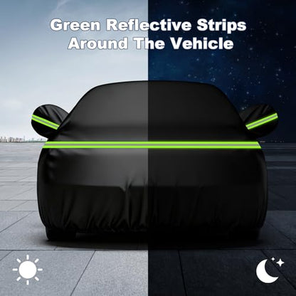 QUNSUNUS Car Cover for Chevrolet Impala 2000-2020,Waterproof Impala Car Cover with Cotton Lining, All Weather Car Covers for Chevy Impala with Straps and Zipper - color: for Chevrolet Impala 2000-2020