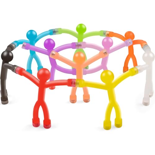 Magnetic Travel Toys for Toddlers Kids, Fidget Toys Airplane Car Travel Activities Essential,Road Trip ‌Sensory Toy Magnet People Men,Gifts Toys for 3 4 5 6 7 8 Year Old -10PCS - style: Translucent-10