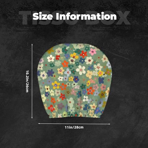 Daisy Floral Car Headrest Covers Wildflower Cute 2PCS Seat Pillow Protective Covering Flower Anti-Scratch Elastic Comfortable Headrest Cushion Case for Vehicle Truck SUV Vans Sedans - color: Daisy