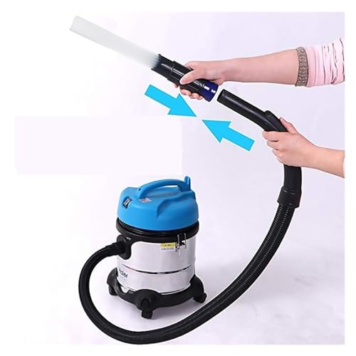Compatible with Car Vacuum Cleaner Straw Tubes Dust Dirt Brush Remover Portable Universal Vacuum Attachment Car Clean Tools Car Cleaner(Blue) - color: Blue