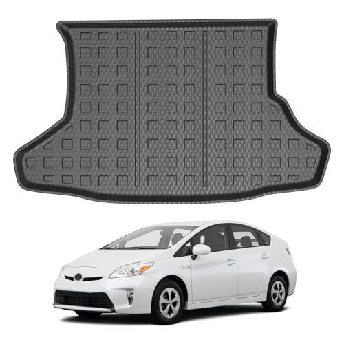 Mixsuper Custom Fit Cargo Liner for 2010-2011 Toyota Prius Base, 2012-2015 Toyota Prius Two/Three/Four/Five, All Weather Rear Cargo Trunk Mat Black - size: Fit for Toyota Prius | 2010-2015