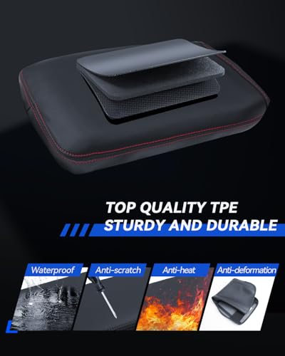 Armrest Cover for Chevrolet Blazer 2019-2025 2026 Accessories Center Console Middle Lid Pad Protector for Car Elbow Rest - size: for 2019-2026 Chevrolet Blazer
