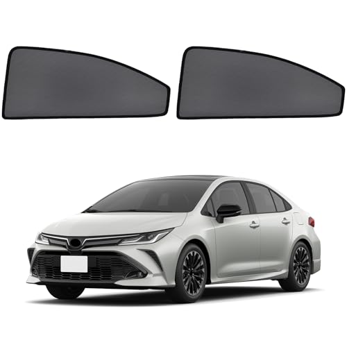 Car Window Shades for 2019-2024 Corolla Sedan (Not Fit Touring/Hatchback/Cross) - Rear Side Sun Shade for Baby, Breathable Mesh Car Privacy Covers, UV Protection & Heat Insulation (2PCS) - size: Corolla(19-24)R-2PCS