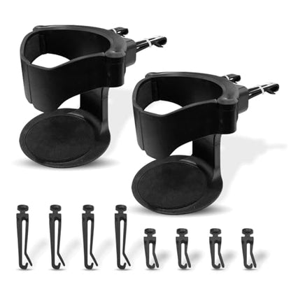 KITUREK Cup Holder for Car, Multi-Function Car Cup Holder Organizer, Car Trash Can, Hanging Cup Holder Expander for Car Air Vents, Vehicle Beverage Organizer Suitable for Cars Trucks (2 PCS)